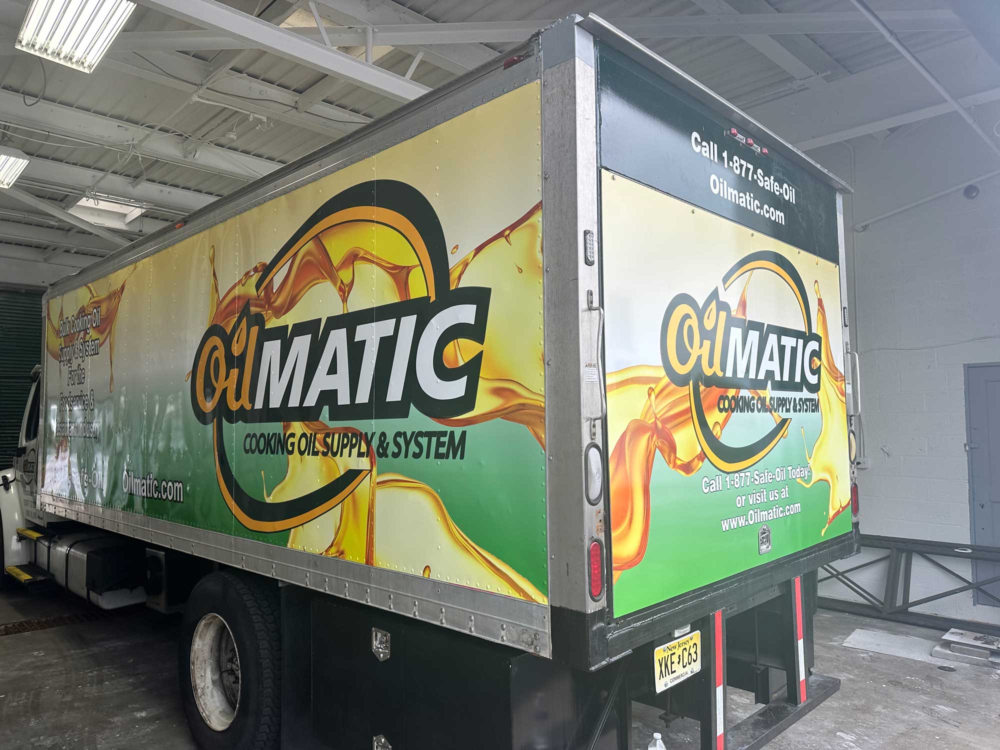 Oilmatic Box Truck Wrap